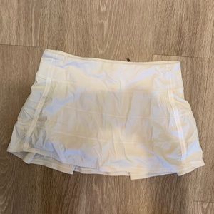Lululemon Petite White Tennis Skirt
